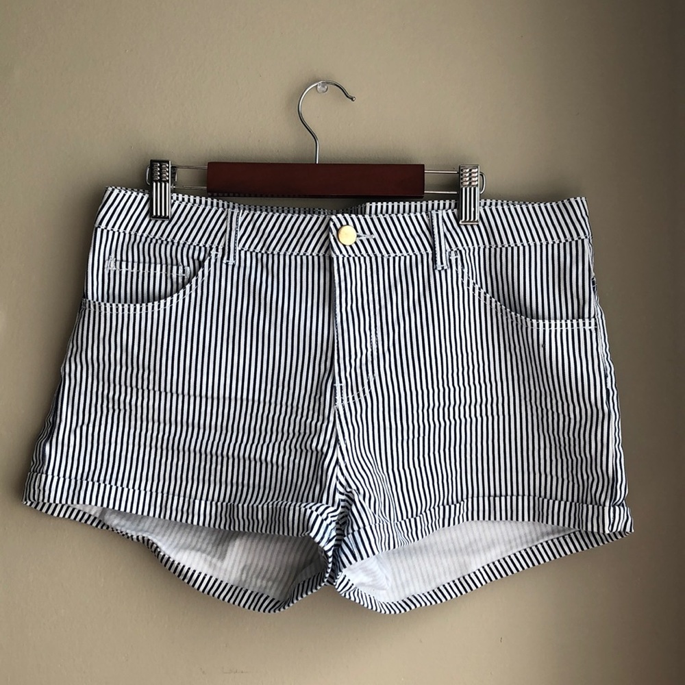 H&M Pinstripe shorts